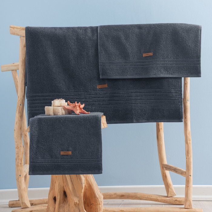 Mijölnir Wellness - Anthracite Juego de Toallas de 3 Piezas